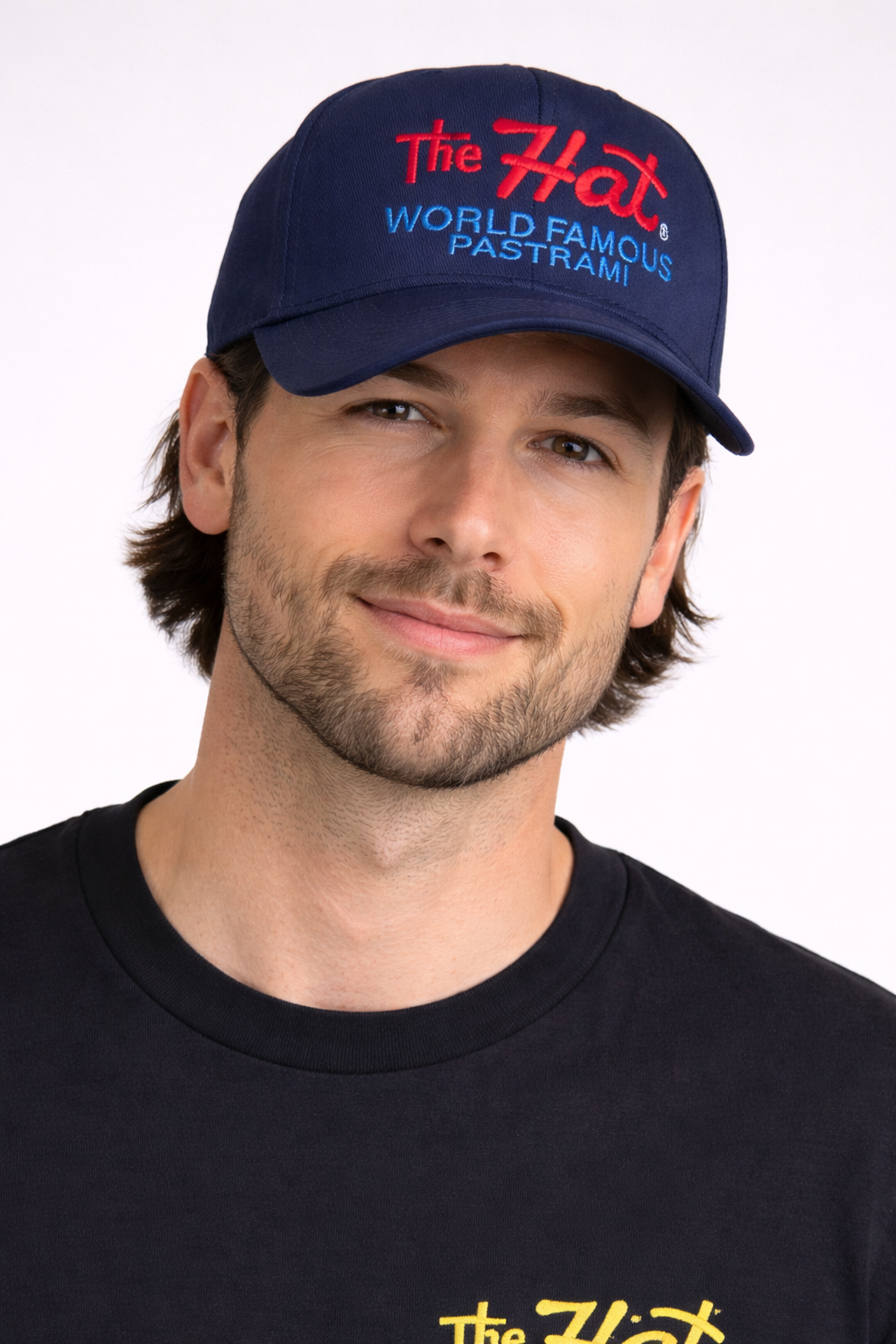 5 Panel Twill Canvas Hat - Blue